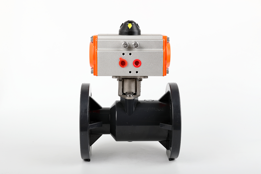 贾汪气动法兰一体球阀